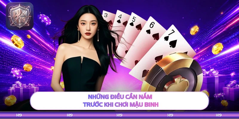 Những điều cần nắm trước khi chơi Mậu Binh
